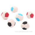 Canvas football with catnip cat accessories toy